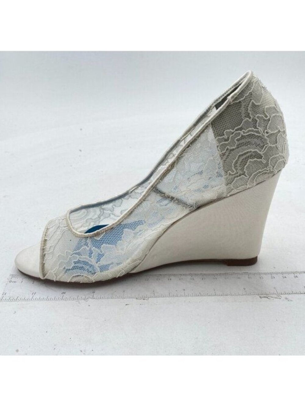 FSJ Heels for Women Open Toe - Wedge Slip on Dress Shoes for Women Wedding Heels